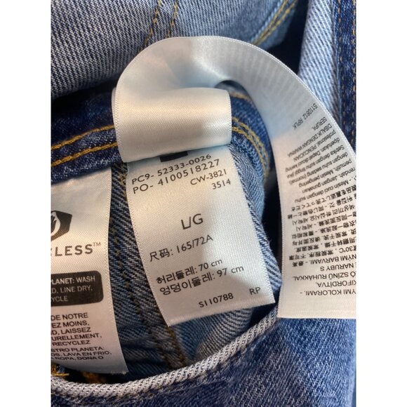 Levi's Women's Shortalls Denim Medium Wash Size Large Overalls 100% Cotton - Picture 8 of 8